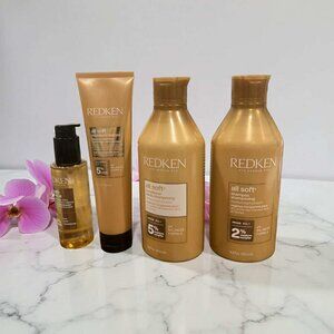 Redken All Soft Shampoo &conditioner Sz 16.9 oz Argan- 6 Oil & Mask